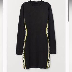 H&M Fitted Long Sleeve Dress